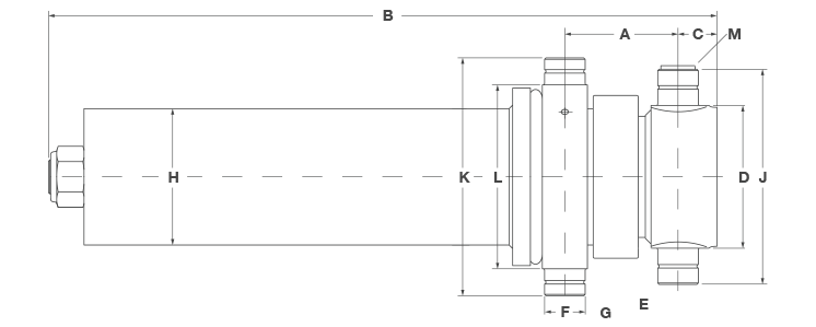 Metaris Dual Trunnion Mount Telescopic Cylinder Diagram
